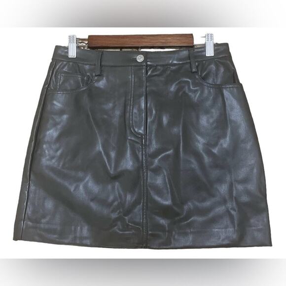 Truth Dresses & Skirts - NWT TRUTH By Republic Black Faux Leather Skirt Sz 6